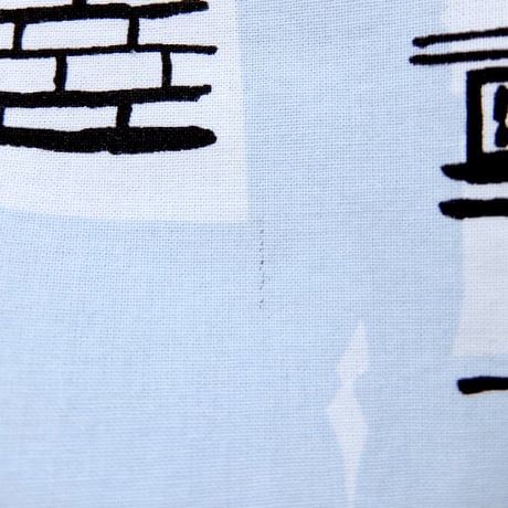 マリメッコ marimekko　＜Helsinki＞ヴィンテージ・ファブリック（水色）