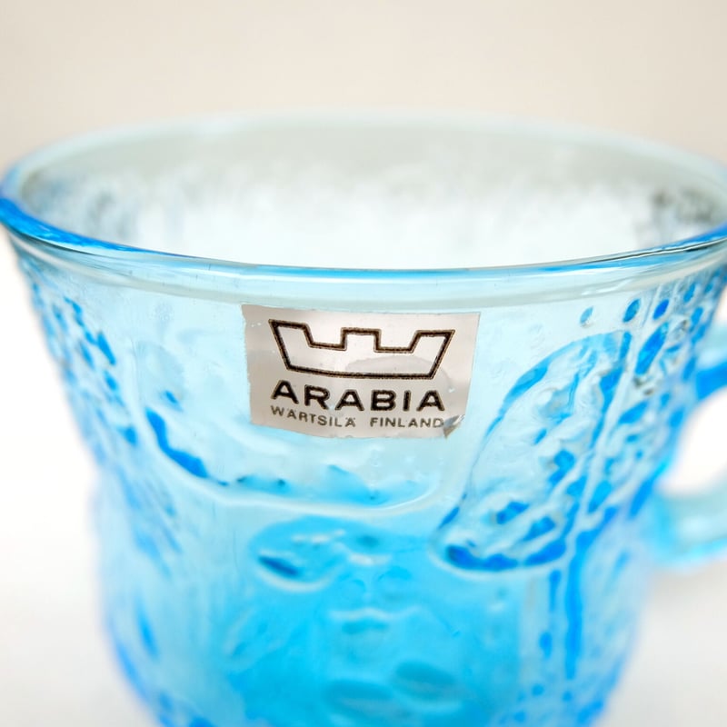 グラス・カップ・酒器 Arabia oiva. Fauua オイヴァ・トイッカ Oiva Toikka ファウナ カップ 水色 | chuffy