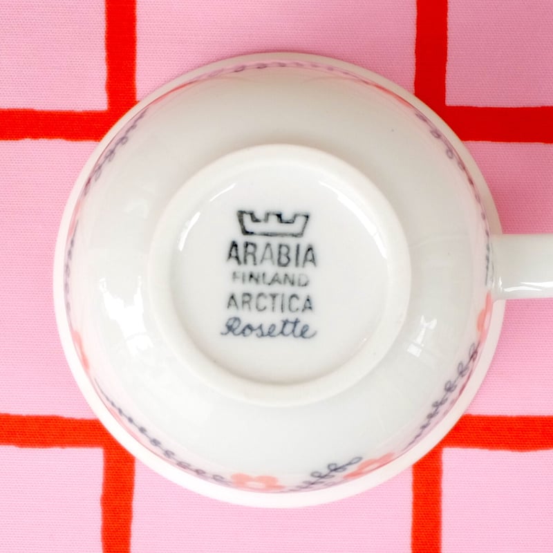 ARABIA アラビア アークティカ（ロゼッタ）コーヒーカップ＆ソーサー