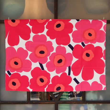マリメッコ marimekko　＜Pieni Unikko＞フリース・ファブリック（ピンク）50×72cm　日本未入荷