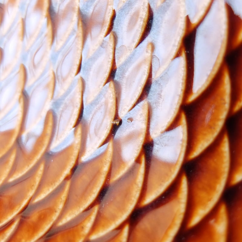 スティグ・リンドベリ Stig Lindberg フラーデン 魚プレート（ブラウン