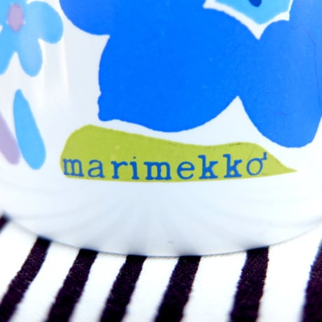 マリメッコ marimekko　OLDマグカップ（ブルー花）