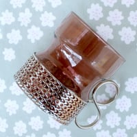 イッタラ Iittala　ツァイッカ　ホルダー付きグラス（パープル×シルバー）