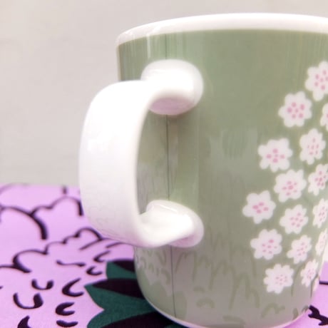 マリメッコ marimekko　＜Puketti＞マグカップ（グリーン）日本限定