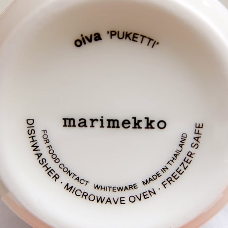 マリメッコ marimekko　＜Puketti＞マグカップ（ライトブルー）日本限定