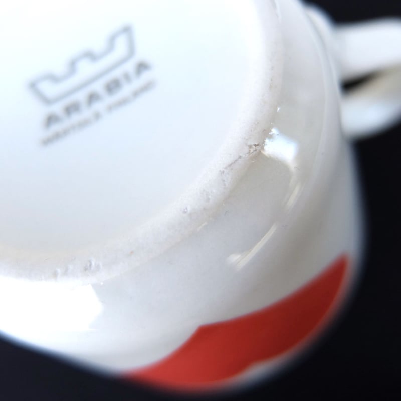 ARABIA アラビア Pelikortti カップ＆ソーサー(S) ハート レア | chuffy