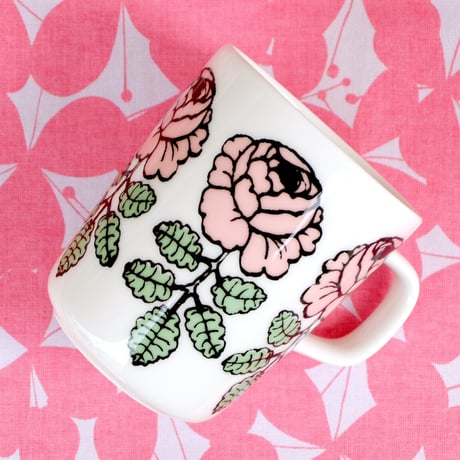 マリメッコ marimekko　＜Vihkiruusu＞マグカップ（ピンク）日本限定