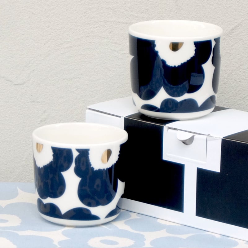marimekkoネイビー UnikkoMiniMessenger Marimekko Mini Messenger Unikko Black/Blue – Nordic Labels