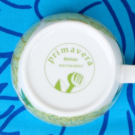 イッタラ Iittala × マリメッコ marimekko　＜Primavera＞カップ＆ソーサー（ライトグリーン）