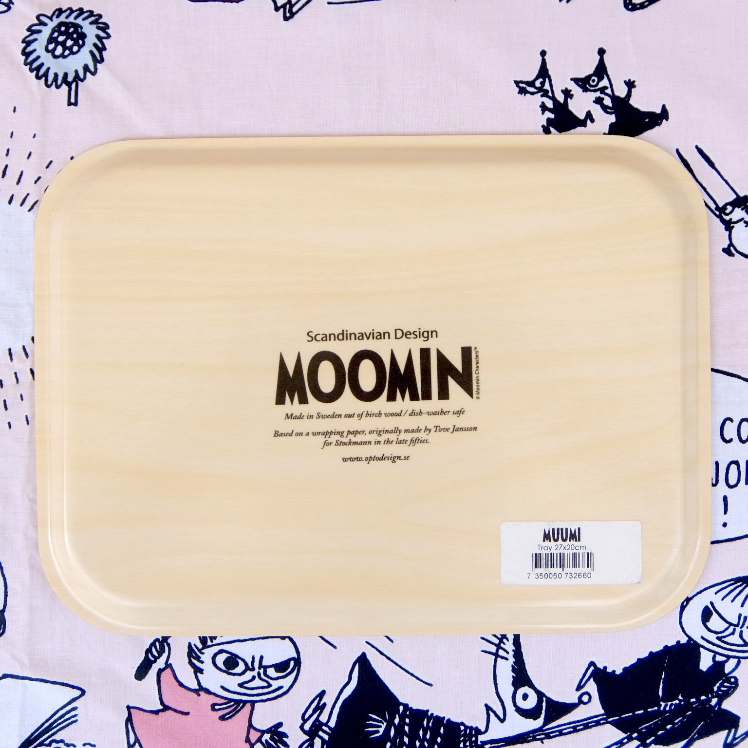 ムーミン ストックマン 150周年 トレイ タオル　コースター4枚 3点セット ムーミン Moomin ストックマン150周年記念限定トレー 未使用品 | chuffy