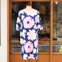マリメッコ marimekko ＜Pieni Unikko＞七分袖ワンピース（オフ