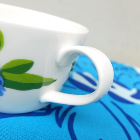 イッタラ Iittala × マリメッコ marimekko　＜Primavera＞カップ＆ソーサー（フィニッシュブルー）