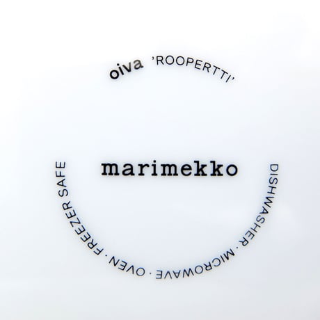 マリメッコ marimekko　＜Roopertti＞角プレート（ライトピンク）日本限定