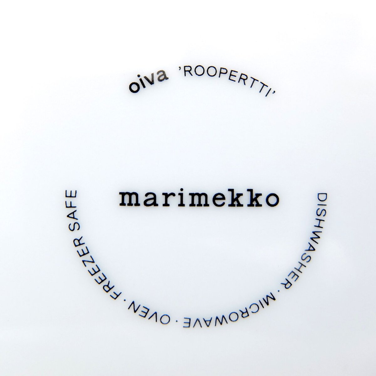 マリメッコ marimekko ＜Roopertti＞角プレート（ライトピンク）日本