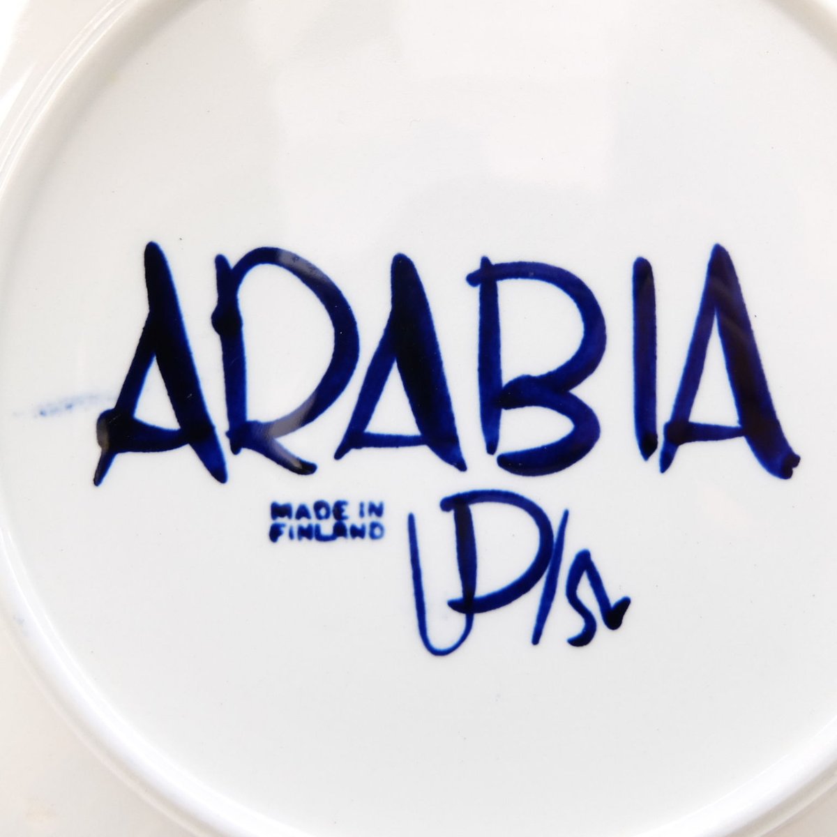アラビア バレンシア プレート25cm 手描きロゴ 箱あり ARABIA アラビア / ARABIA バレンシア / Balencia プレート Φ25 北欧
