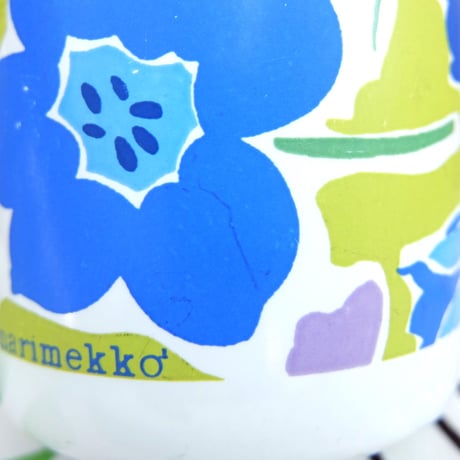 マリメッコ marimekko　OLDマグカップ（ブルー花）