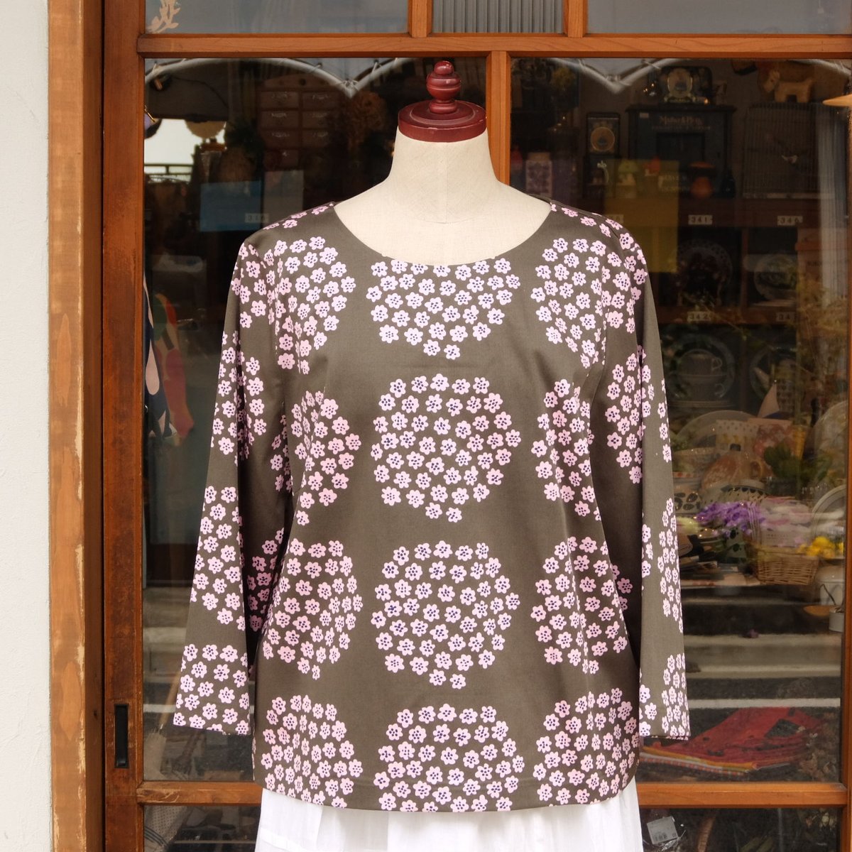 マリメッコ marimekko ＜Puketti＞七分袖トップス 日本別注 | chuffy