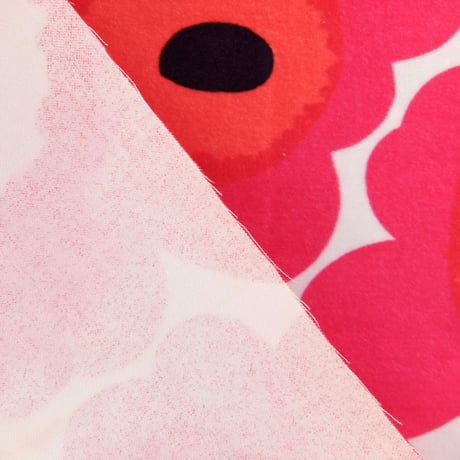 マリメッコ marimekko　＜Pieni Unikko＞フリース・ファブリック（ピンク）50×72cm　日本未入荷