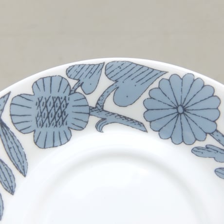 グスタフスベリ Gustavsberg X 鹿児島睦　ジュニ　カップ＆ソーサー（ブルー）新品