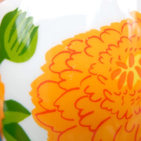イッタラ Iittala × マリメッコ marimekko　＜Primavera＞カップ＆ソーサー（オレンジ）