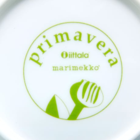 イッタラ Iittala × マリメッコ marimekko　＜Primavera＞カップ＆ソーサー（ライトグリーン）