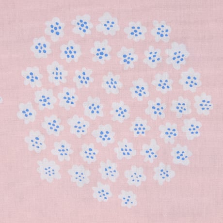 マリメッコ marimekko　＜Puketti＞コーティング・コットン・ファブリック（ピンク×ホワイト）50×76cm　日本未入荷