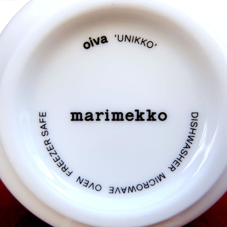 マリメッコ marimekko　＜Unikko＞コーヒーカップ2個セット（ブルーグレー）