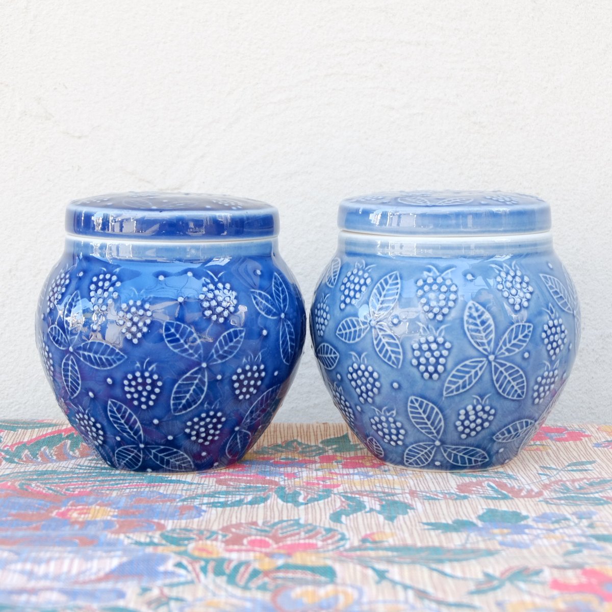 ARABIA アラビア キャンディーポット(ブルー)(b) | chuffy ARABIA アラビア キャンディーポット(ブルー)(b) | chuffy