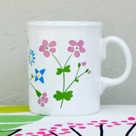 マリメッコ marimekko　＜Lauantaiehtoo＞OLDマグカップ