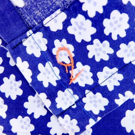 マリメッコ marimekko　＜Puketti＞ヴィンテージ・ファブリック（ネイビー）