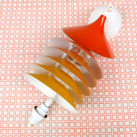 イケア IKEA　デュエット　ヴィンテージ　ペンダントライト（オレンジ）