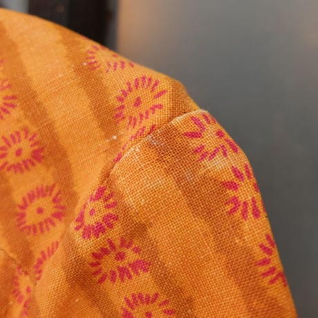 マリメッコ marimekko　ヴィンテージ　シャツワンピース（オレンジ）