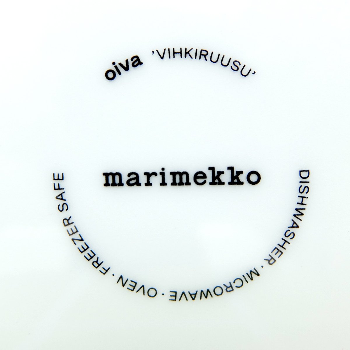 マリメッコ marimekko ＜Vihkiruusu＞角プレート（イエロー） | chuffy
