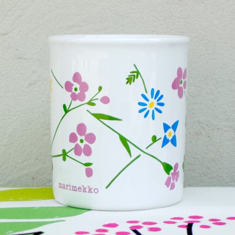 マリメッコ marimekko　＜Lauantaiehtoo＞OLDマグカップ