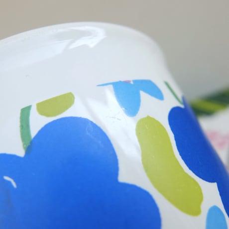 マリメッコ marimekko　OLDマグカップ（ブルー花）