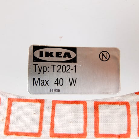 イケア IKEA　デュエット　ヴィンテージ　ペンダントライト（オレンジ）