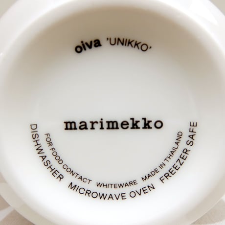 マリメッコ marimekko　＜Unikko＞コーヒーカップ2個セット（ホワイト×ライトグレー）日本限定