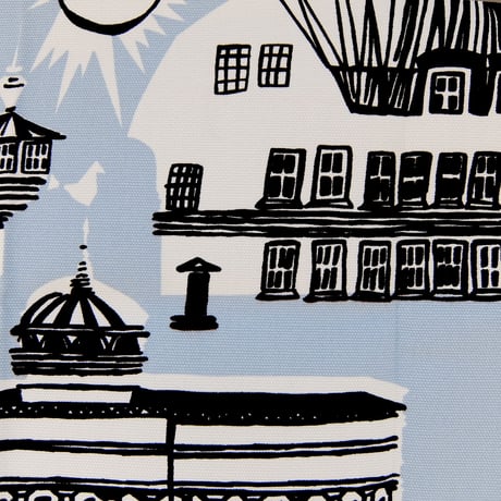 マリメッコ marimekko　＜Helsinki＞キャンバス・ファブリック（水色）50×79cm　日本未入荷