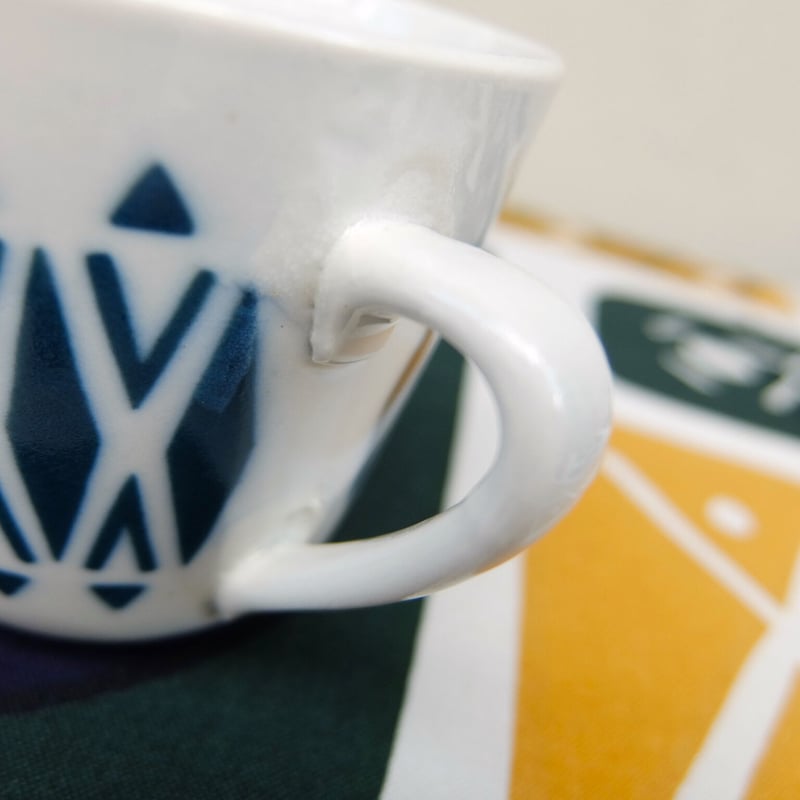 ARABIA アラビア ステンシル コーヒーカップ＆ソーサー（幾何学） | chuffy