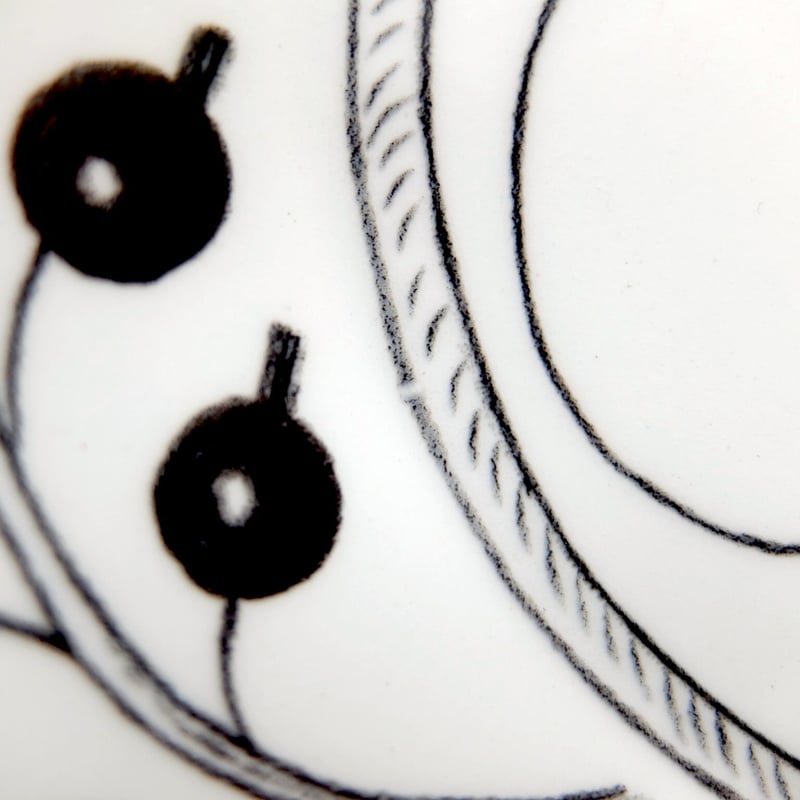 ARABIA アラビア パラティッシ ブラック オーバルプレート(S) | chuffy