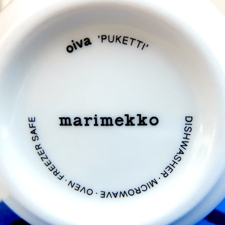 マリメッコ marimekko　＜Puketti＞コーヒーカップ2個セット（ベージュ）日本限定