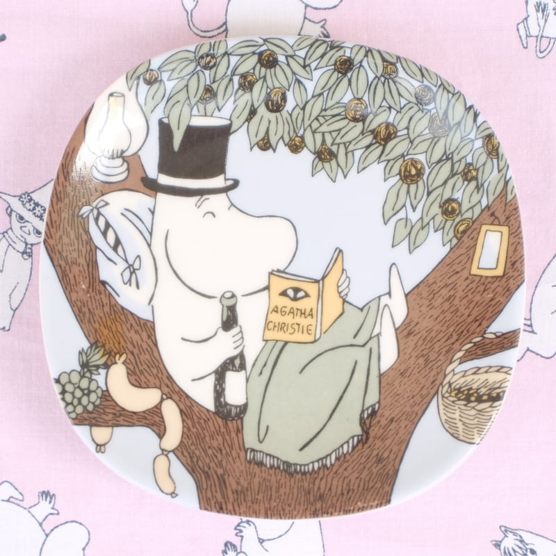 ムーミン ウォールプレート BACK TO NATURE 自然に帰る 1990