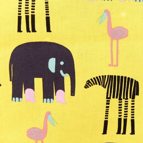 マリメッコ marimekko　＜Karkulaiset＞ファブリック（イエロー）50cm　廃番