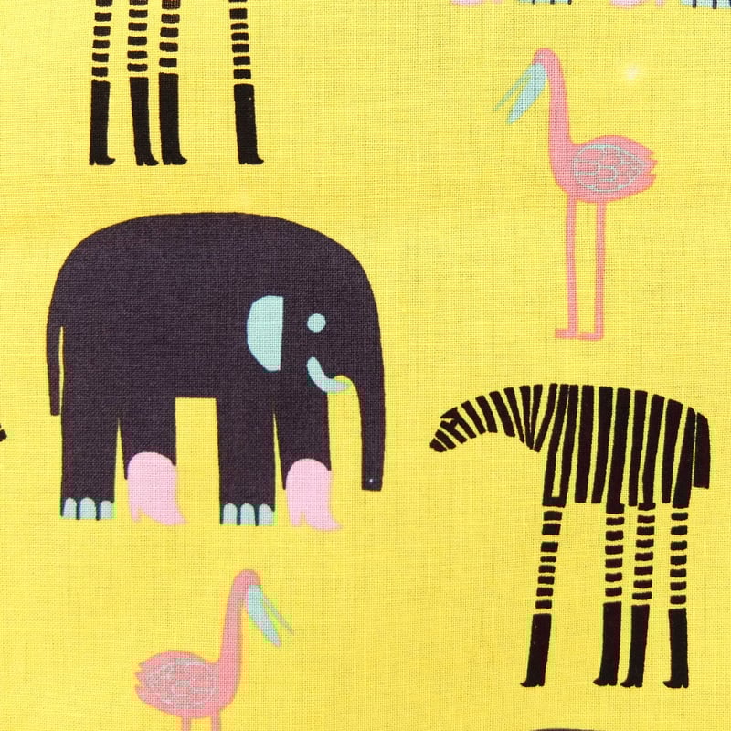 マリメッコ marimekko ＜Karkulaiset＞ファブリック（イエロー）50cm 廃