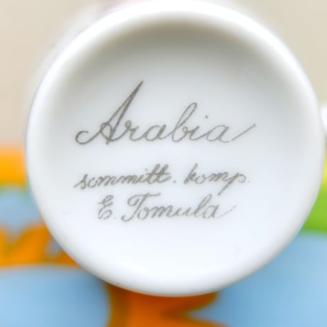 ARABIA アラビア　モニカ　コーヒーカップ＆ソーサー（ピンク）