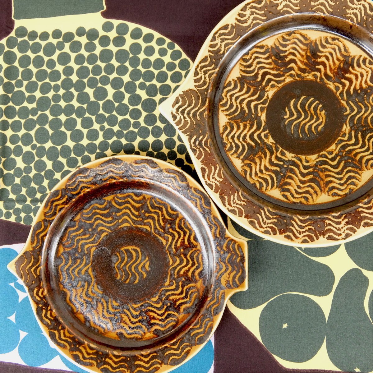 ARABIA カラ フィッシュプレート（L) | chuffy