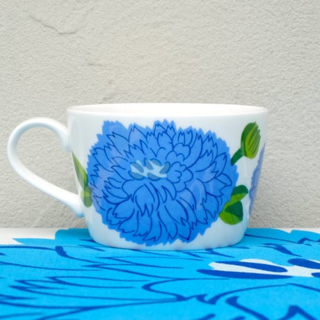 イッタラ Iittala × マリメッコ marimekko　＜Primavera＞カップ＆ソーサー（フィニッシュブルー）