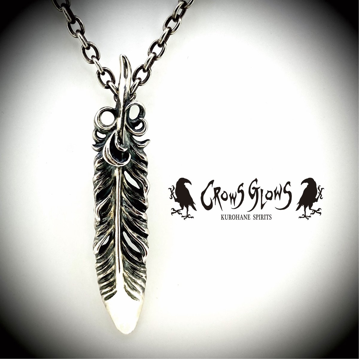 鬼阿弥［JRF] Baby crow&featherネックレスsilver | ヤマダウェブコム