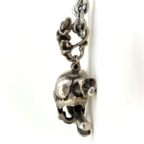 Bone Stab Skull Pendant
