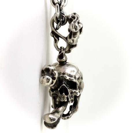 Bone Stab Skull Pendant